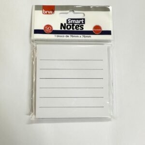 Bloco De Notas Smart Notes Pautado 76x76mm 50fls – BRW