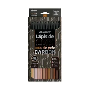 Lápis de cor Tons de pele Carbon c/12 - LEOLEO