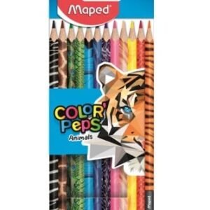 Lápis de cor COLOR'PEPS animals c/12 - MAPED